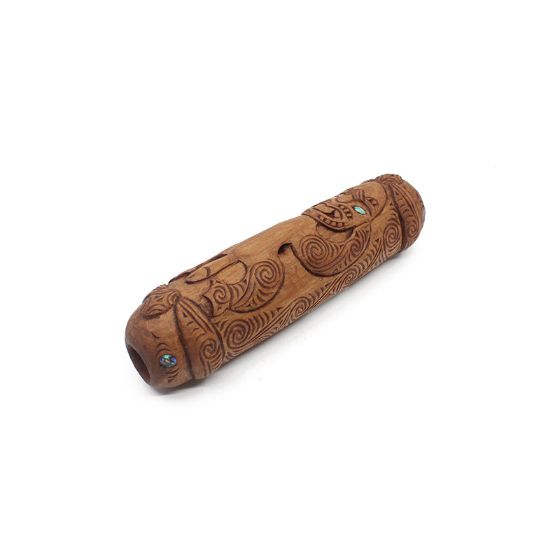 Handcrafted Maori Kōauau Flute - Traditional Polynesian Wooden Musical Instrument by Tim Codyre | Perfect for Cultural Performances, Meditation & Unique Gifts