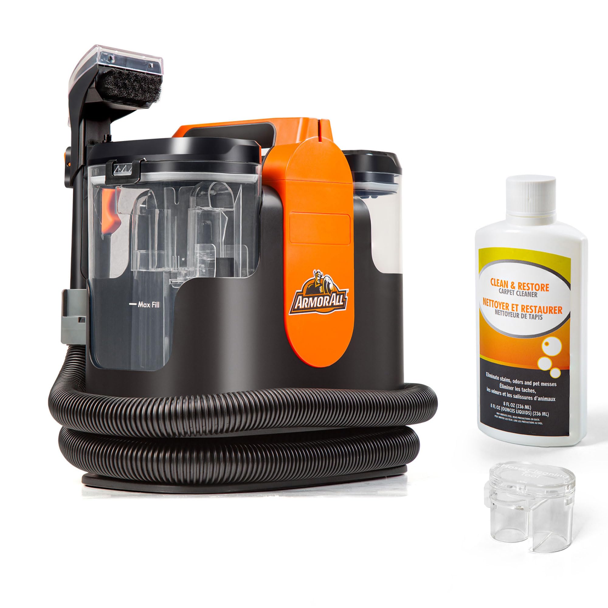 Armor All SCC301 0901 Upholstery & Carpet Cleaner - Powerful Auto Detailing Kit with Tools for Pet Hair, Car Seats, Area Rugs & Couches | Ideal for Home, Office & Vehicle Interior Cleaning