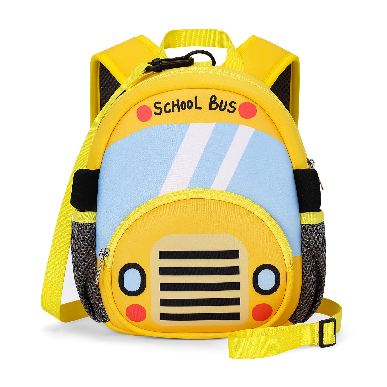 Mibasies Toddler Backpack with Leash for Boys & Girls Ages 1-3 - 9 Inch Mini Kids Travel Backpack for Car Rides, Airplane Trips & Outdoor Adventures