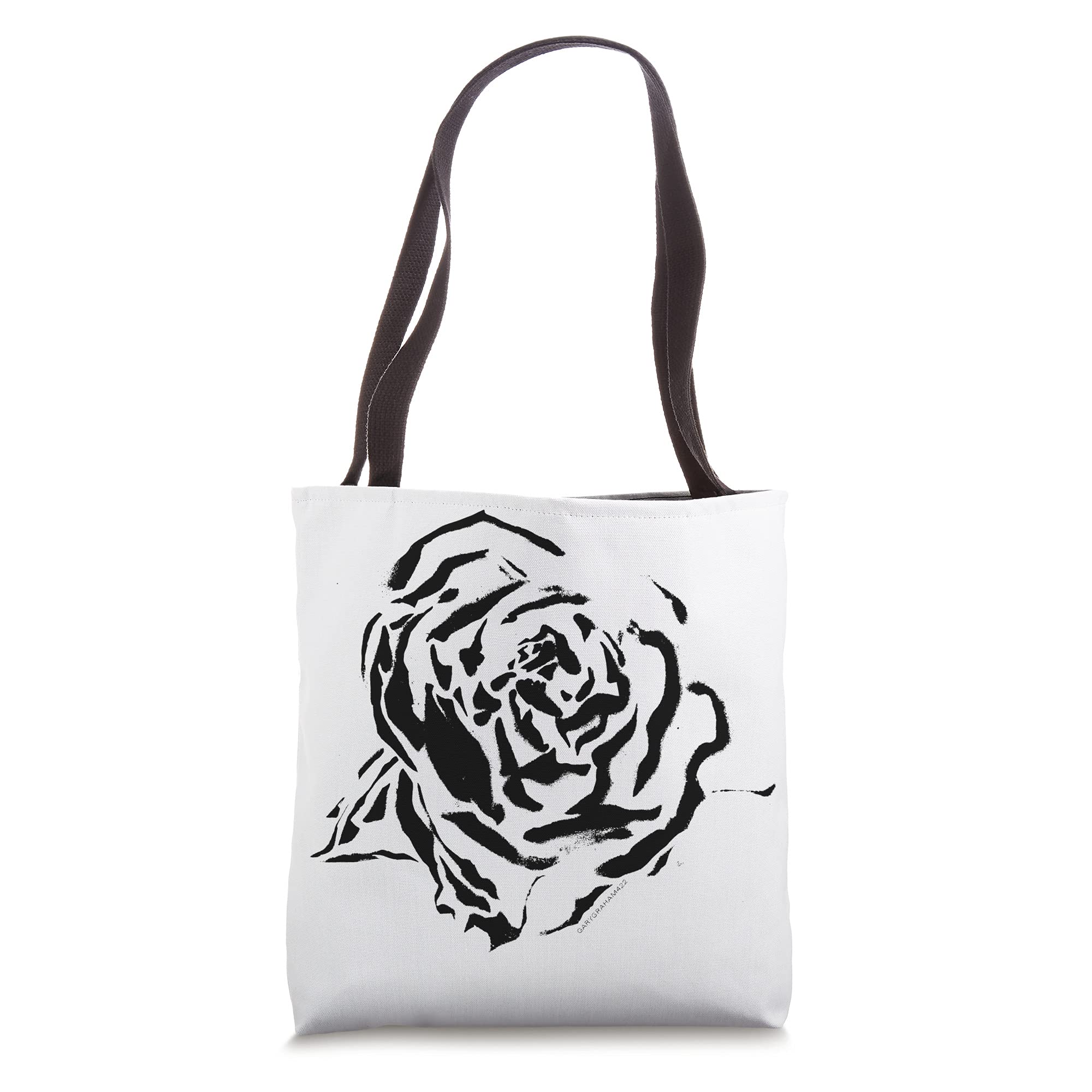 GaryGraham422 Graffiti Rose Tote Bag - Stylish Canvas Shoulder Bag for Women, Fashionable Large Handbag with Unique Floral Print - Perfect for Shopping, Travel & Daily Use