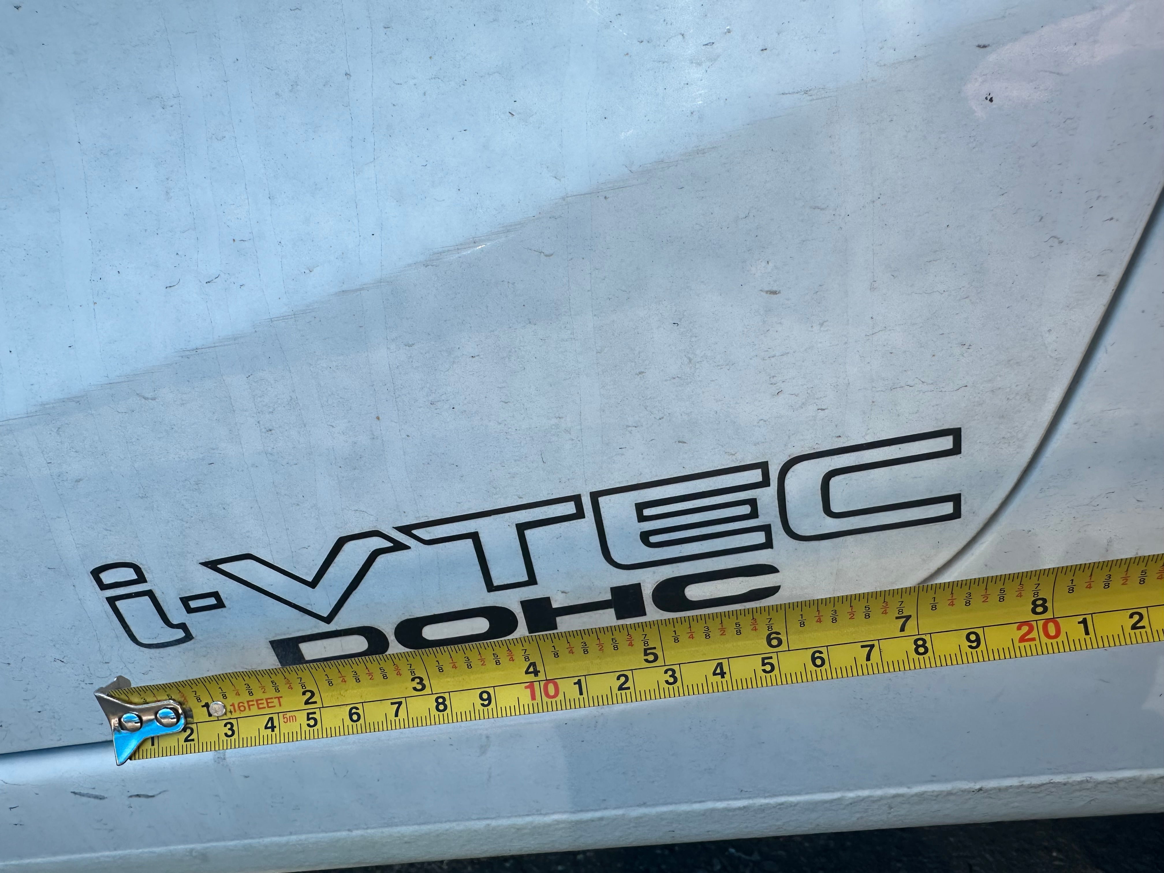 Custom VTEC DOHC Vinyl Stickers (2-Pack) - Die-Cut Decals for Honda Civic Si, Type R & RSX - Perfect for Car Enthusiasts & Vehicle Customization