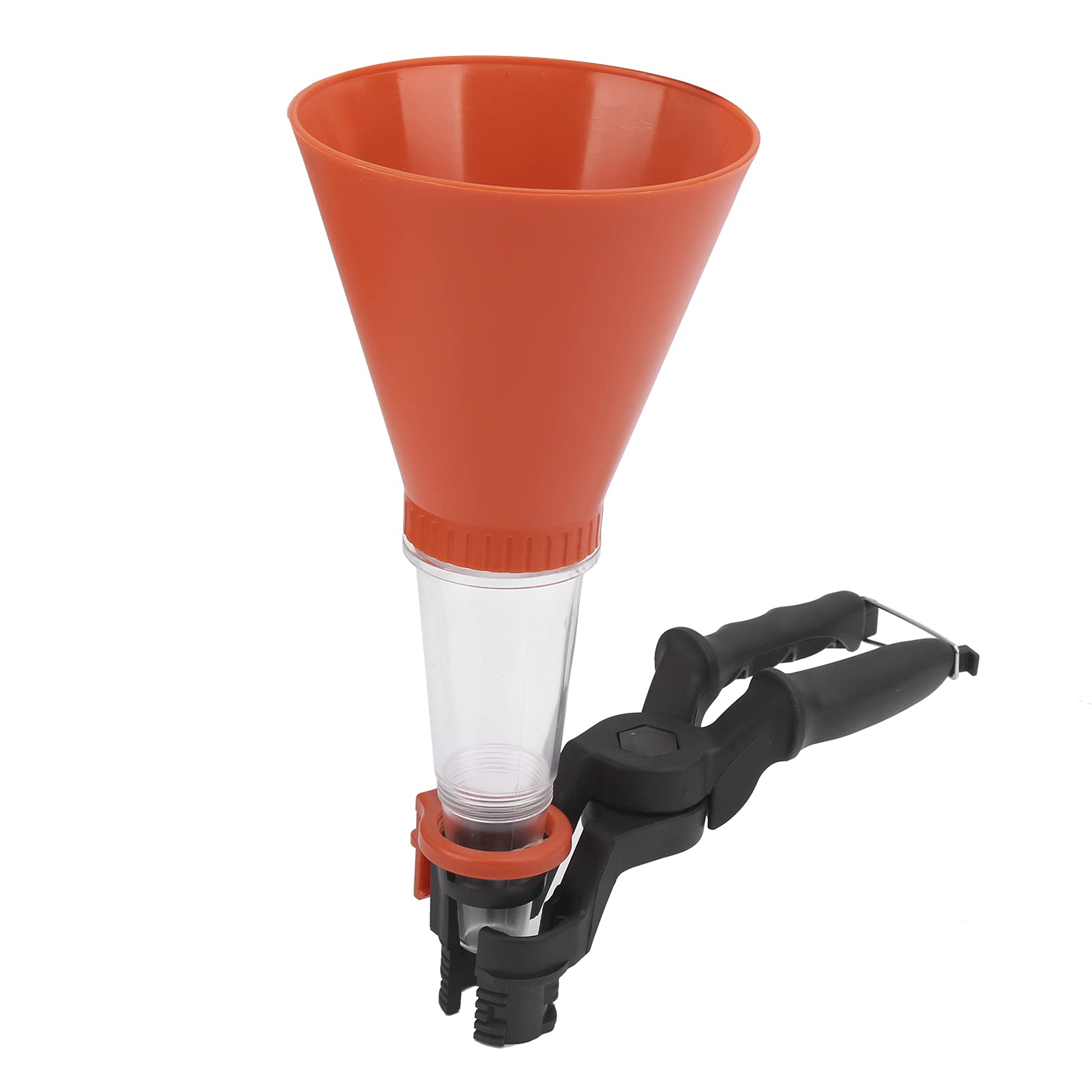 Akozon Oil Funnel Kit - ABS Fuel Funnel with Adjustable Clamp & Multi-Size Adapters for Car, Motorcycle, Lawn Mower - Durable Leak-Proof Oil Transfer Solution (1-Pack)