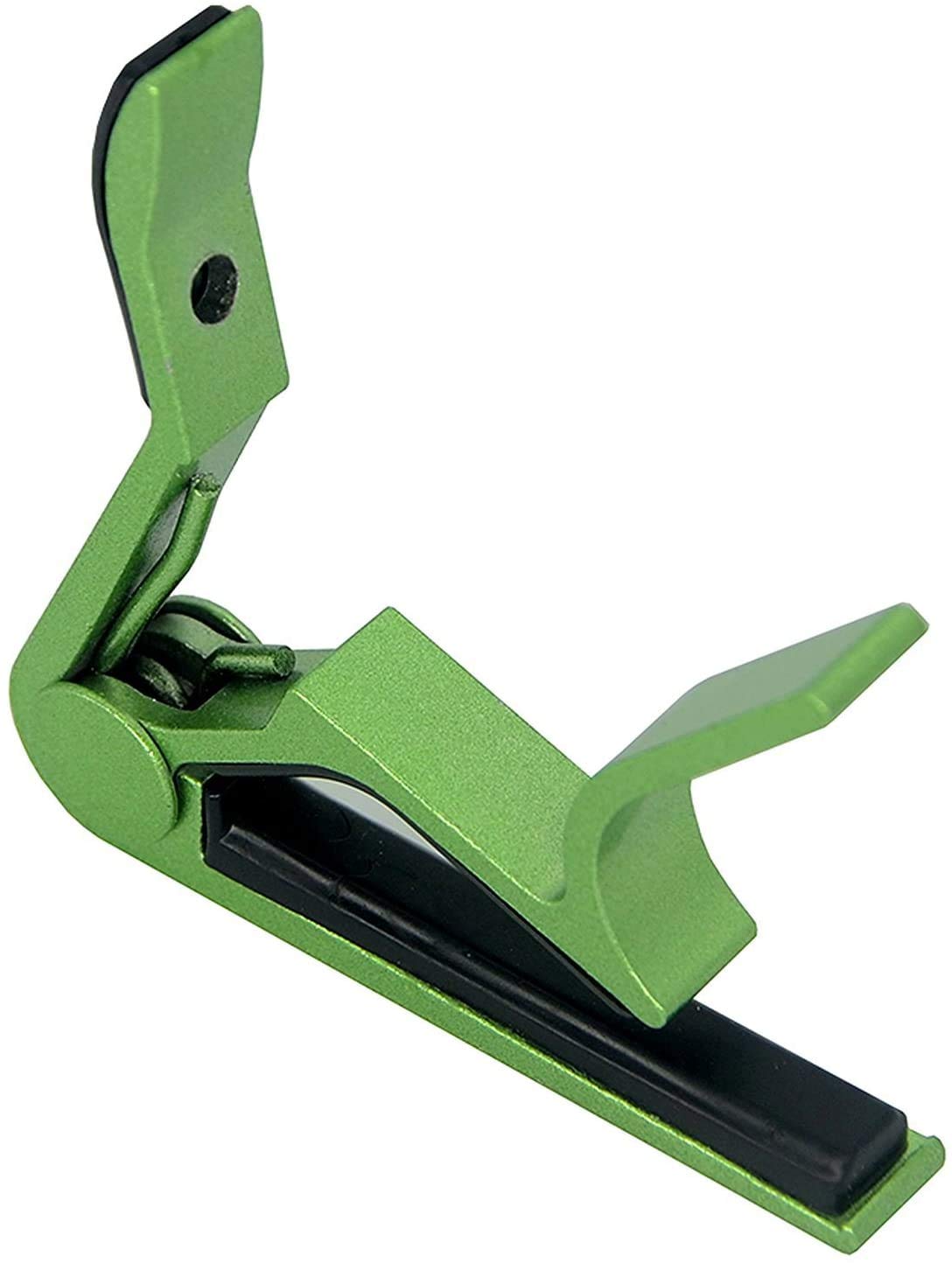 Premium Aluminum Guitar Capo for Acoustic & Electric Guitars - 6-String Clamp with Spring Tension - Perfect for Live Performances, Studio Recording & Practice Sessions (Green)