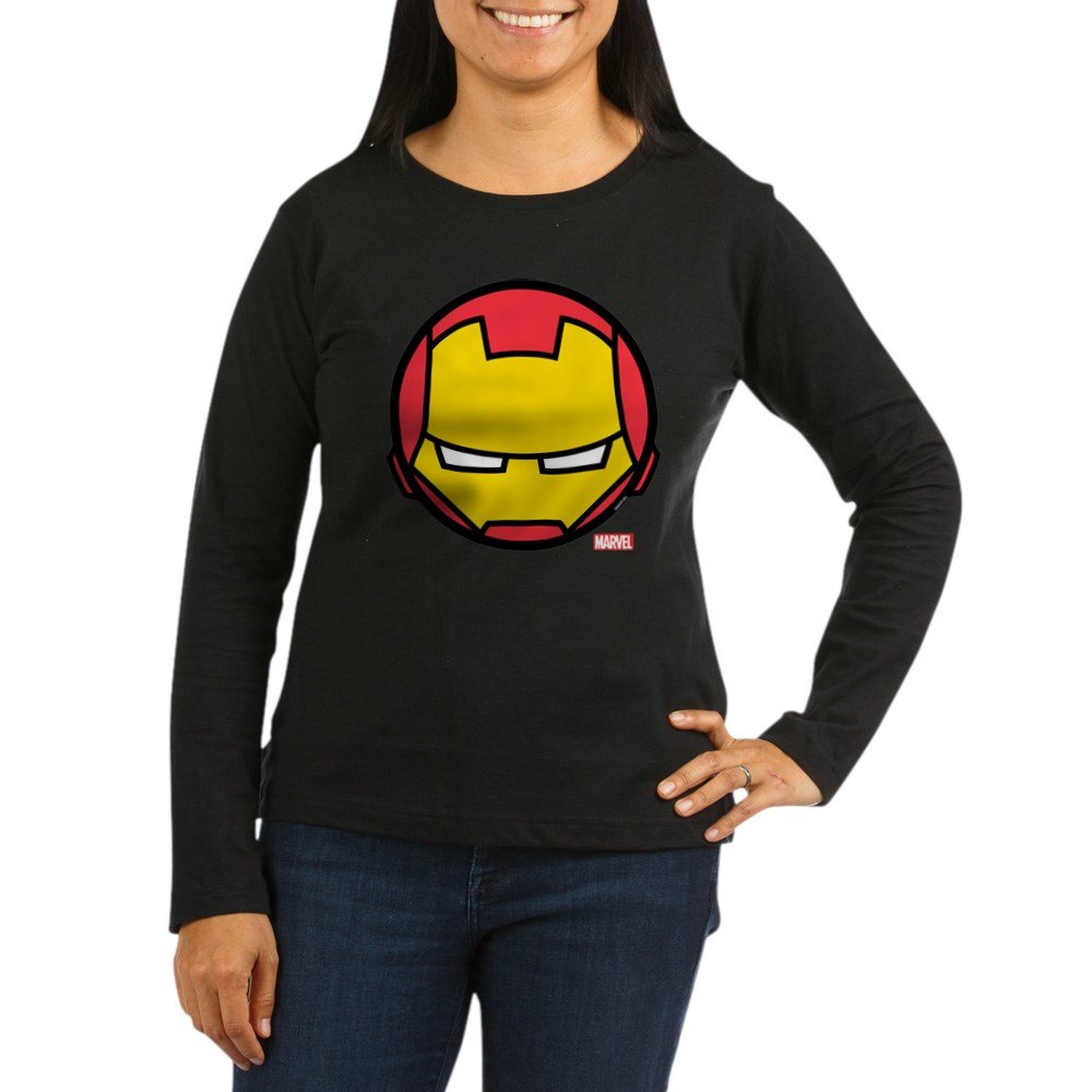 Iron Man Icon Long Sleeve T-Shirt - Marvel Superhero Graphic Tee for Men & Women - Casual Wear, Cosplay & Comic Con Outfit
