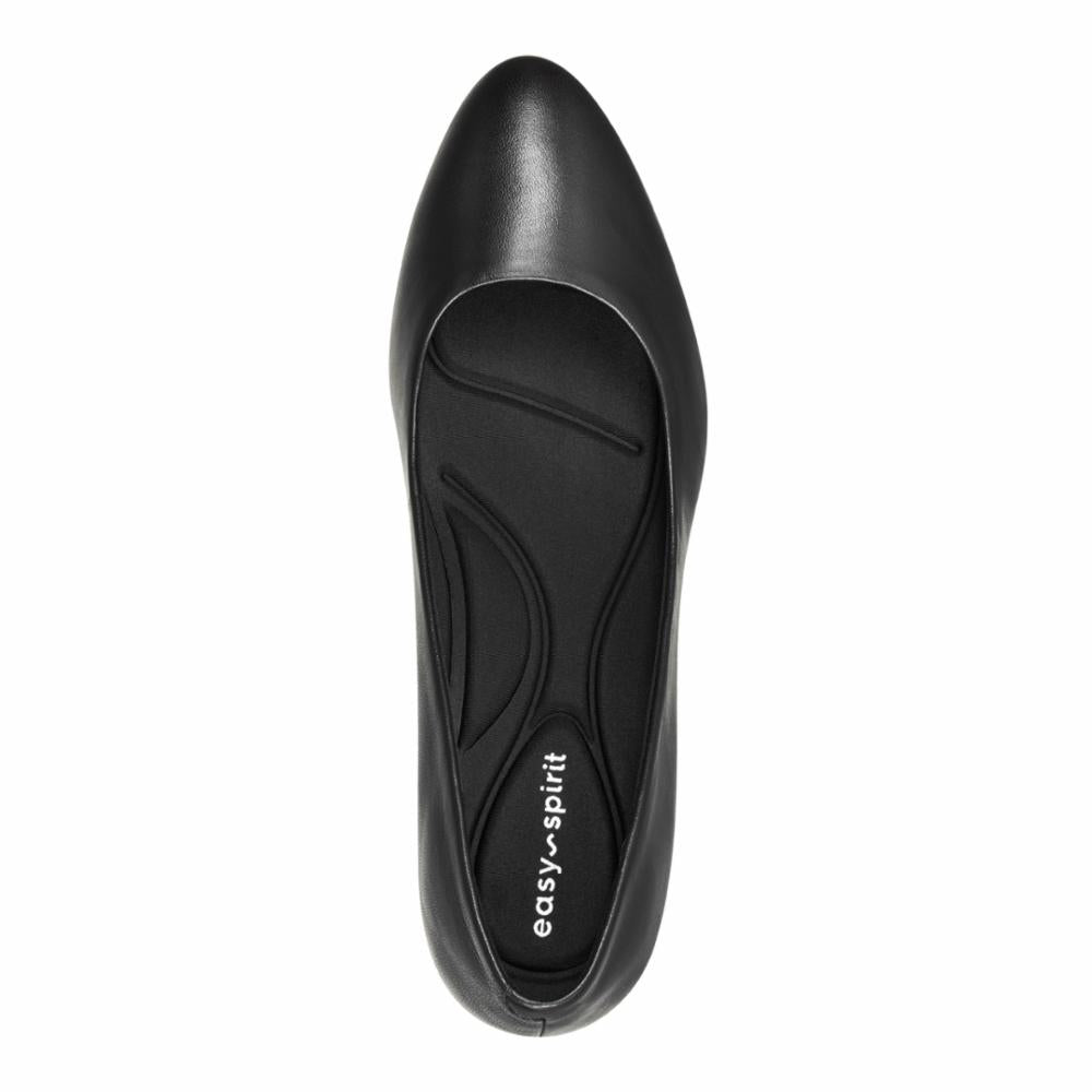Easy Spirit Women's Cosma Black M Slip-On Loafers - Comfortable Casual Shoes for Work, Travel & Everyday Wear