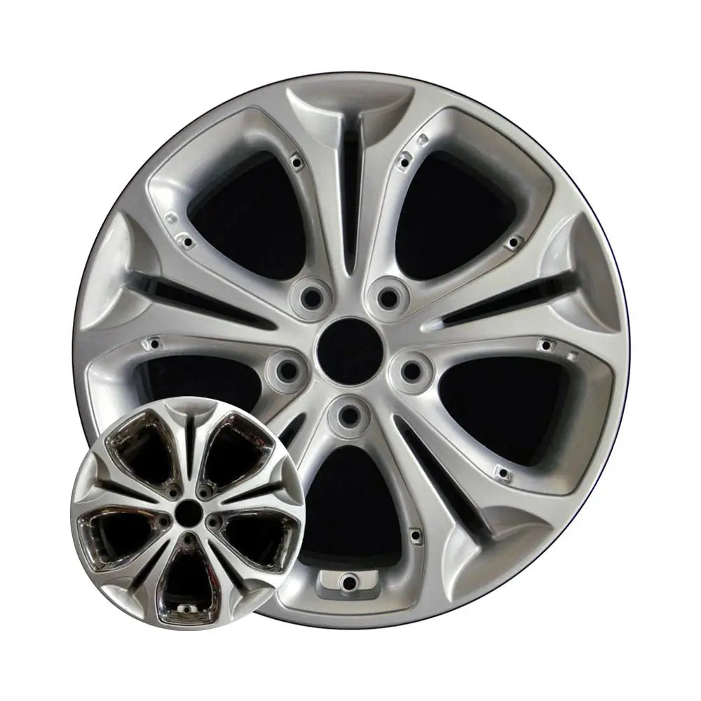 17 Inch Hyundai Elantra Wheel Replacement - Silver Replica Rim 70838 | Perfect Fit for 2011-2016 Models | Enhance Your Ride's Style & Performance