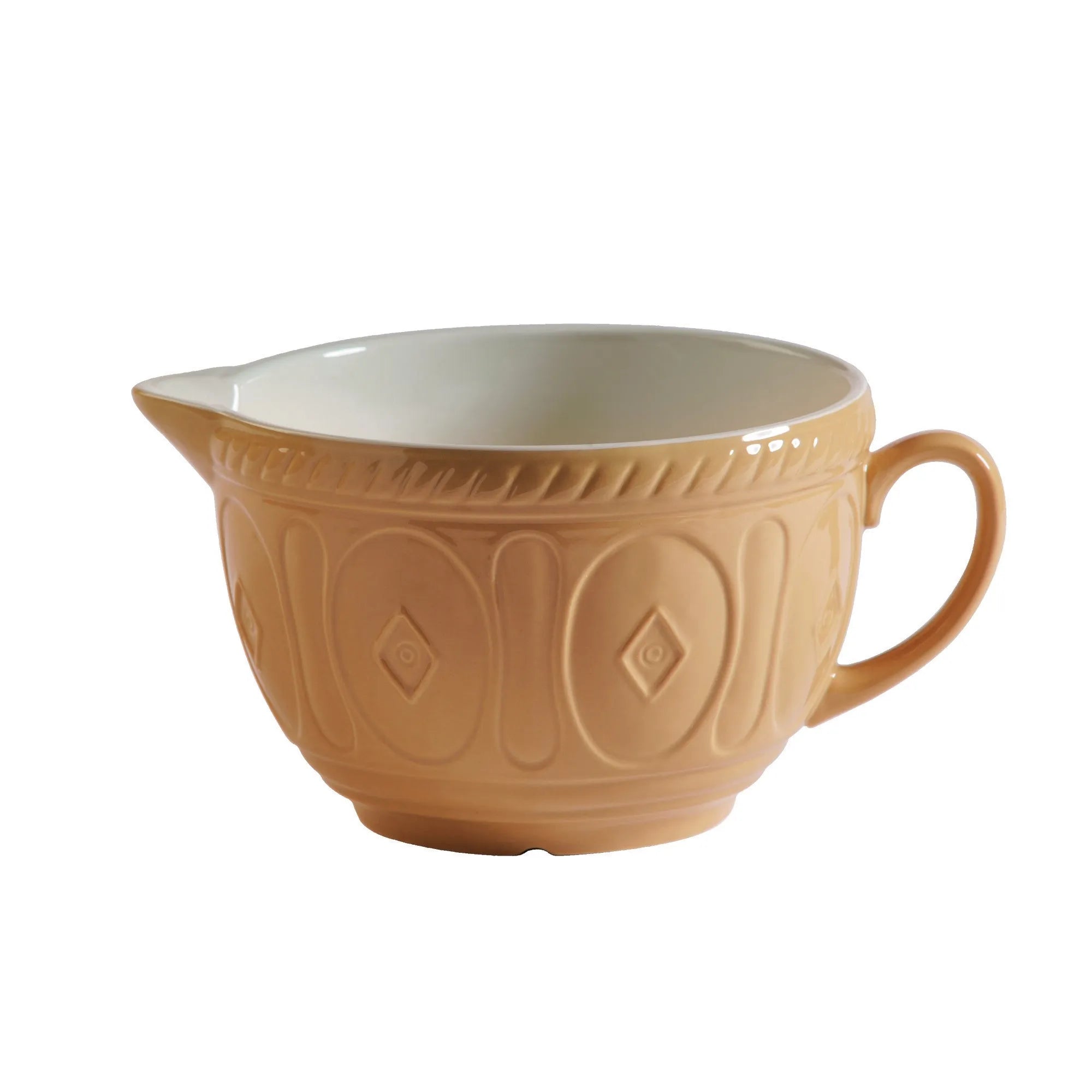 Mason Cash Mixing Bowl with Tribal Pattern - Ceramic Batter Bowl for Baking, Cooking & Mixing - Perfect for Cakes, Cookies, Dough & Kitchen Decor