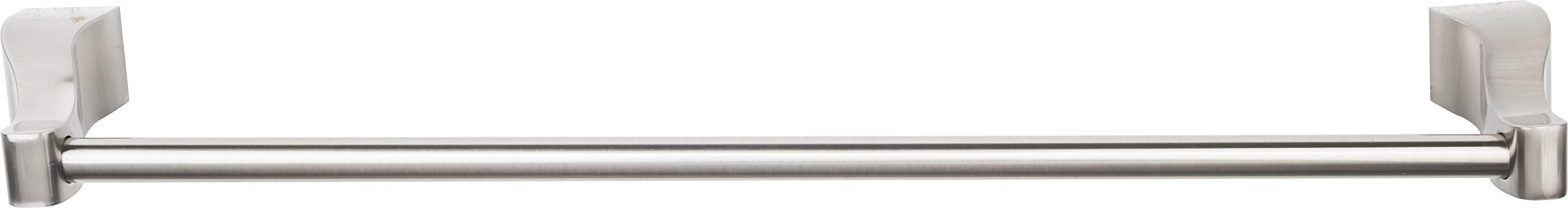 Top Knobs AQ10-BSN Aqua Bath Single Towel Rod in Brushed Nickel - Modern Bathroom Towel Holder for Spa, Hotel & Home Decor