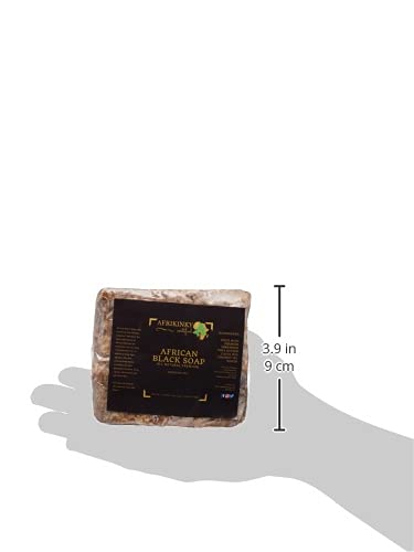 Premium Authentic African Black Soap 1lb - Organic Raw Soap for Acne, Dry Skin & Scar Removal | 100% Natural Face & Body Wash Bar from Ghana | Fair Trade Beauty Product for Sensitive Skin & Eczema Relief | Perfect for Daily Skincare Routine & Spa Treatments