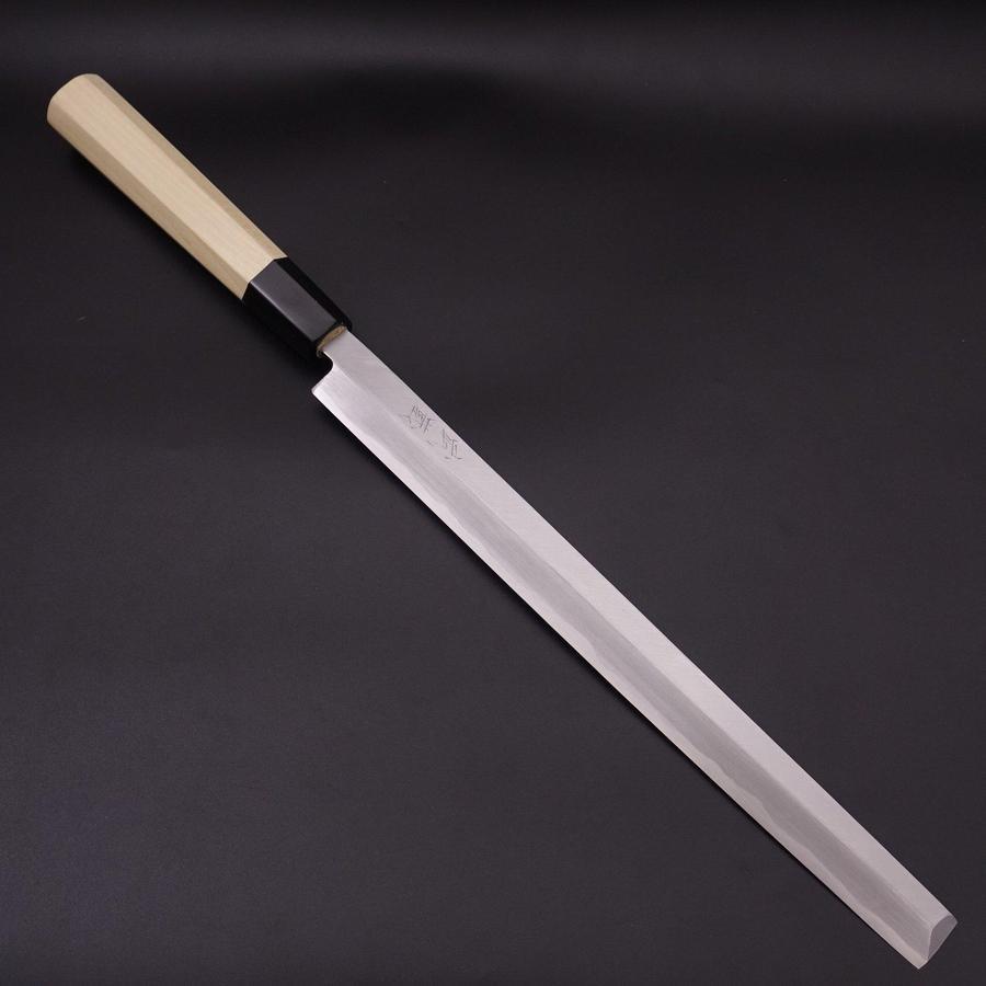 Premium Takohiki Japanese Sushi Knife - Blue Steel #2 Kasumi Finish with Buffalo Magnolia Handle (270mm) - Perfect for Sushi Chefs & Professional Kitchen Use
