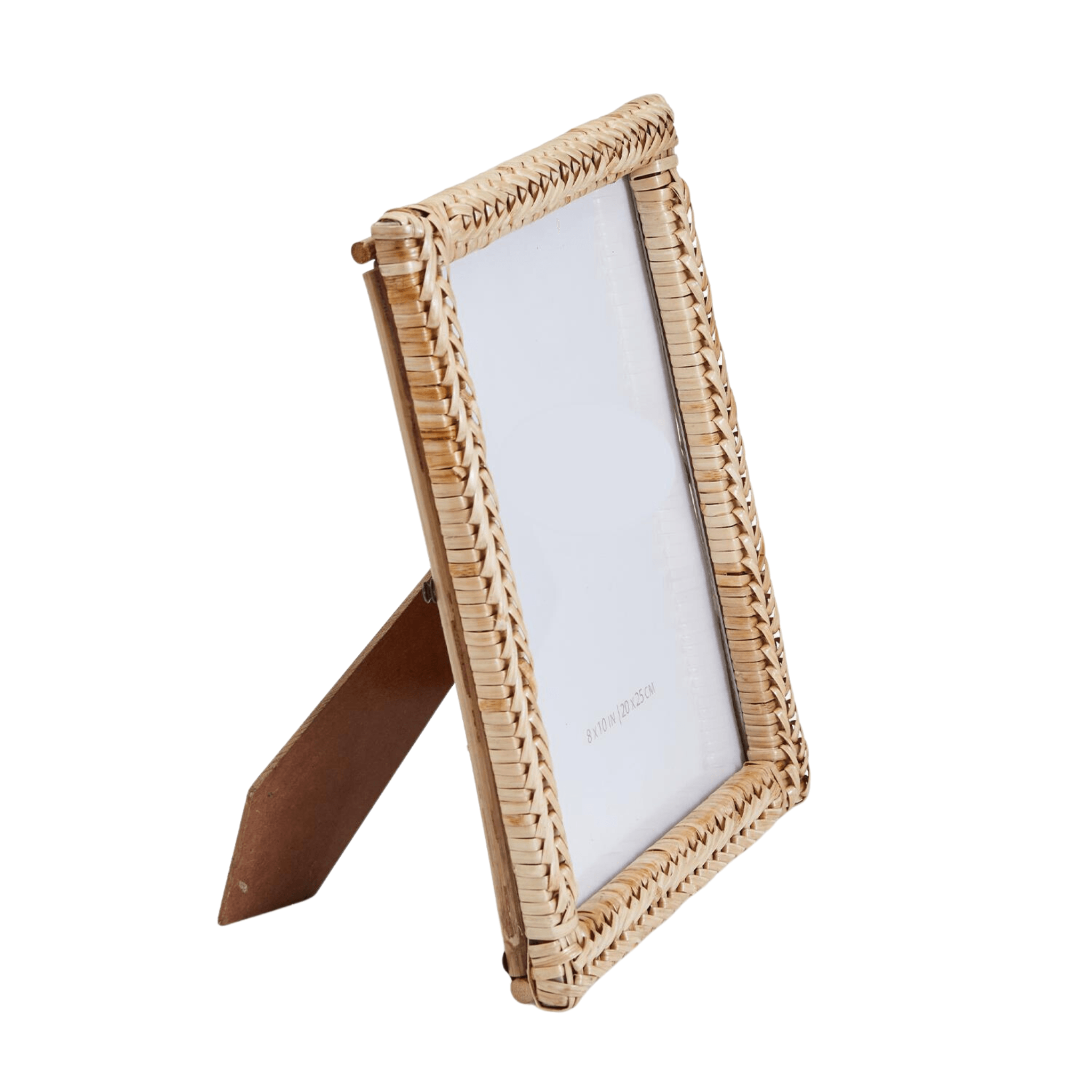 8x10 Woven Rattan Picture Frame - Handmade Natural Bamboo Photo Frame for Wall Decor, Home & Office Display - Perfect for Family Photos, Artwork, and Wedding Memories