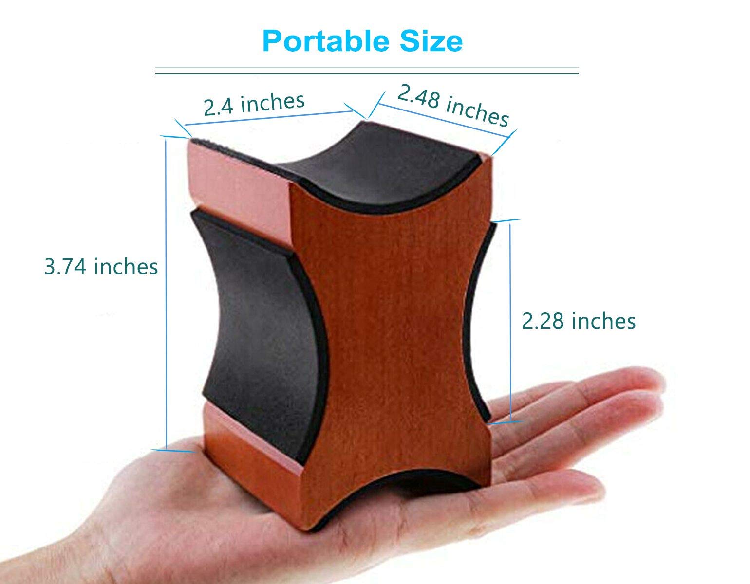 Premium Guitar Neck Rest - Ergonomic Support Pillow for Electric, Acoustic & Bass Guitars - Luthier Repair Tool (3.74x2.48x2.4 Inch, Burgundy) - Perfect for String Changing, Setup & Maintenance