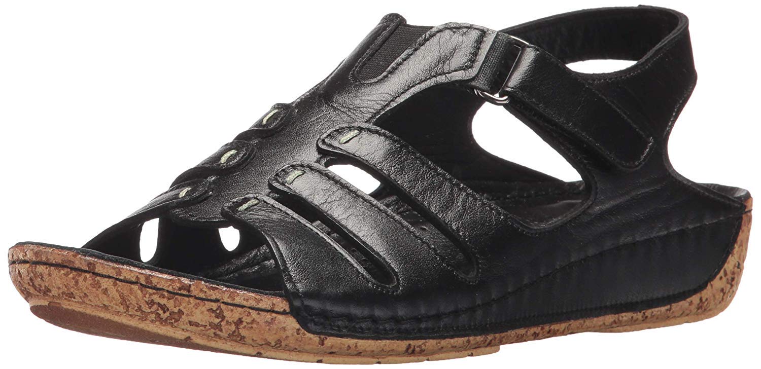 Spring Step Women's Evelin Comfortable Flat Sandal - Breathable & Lightweight Summer Shoes for Beach, Walking & Casual Outfits