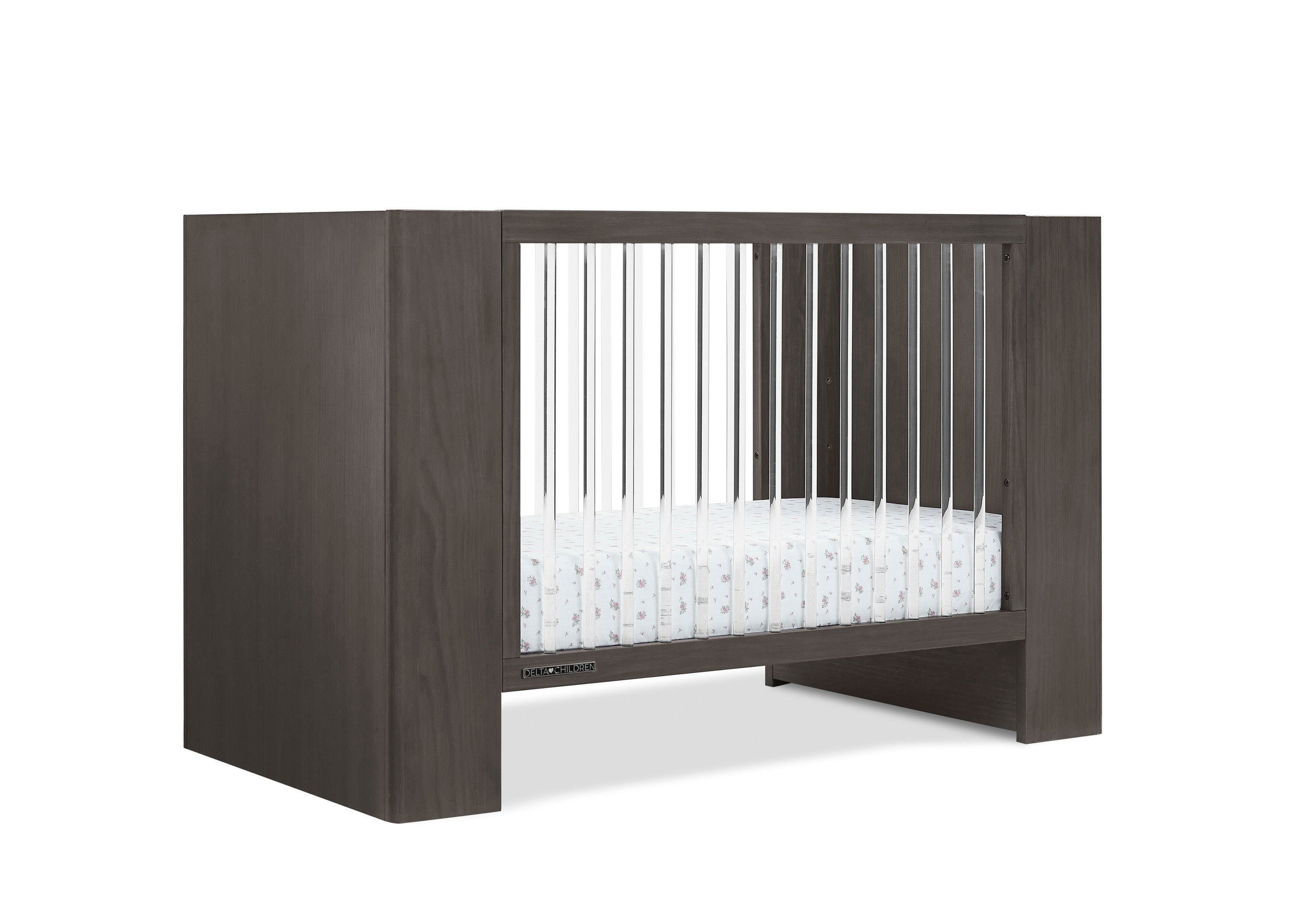 Aerin 4-in-1 Convertible Baby Crib - Toddler Bed, Daybed & Full-Size Bed | Safe & Stylish Nursery Furniture for Newborns to Teens | Perfect for Baby Rooms, Daycare Centers & Guest Bedrooms