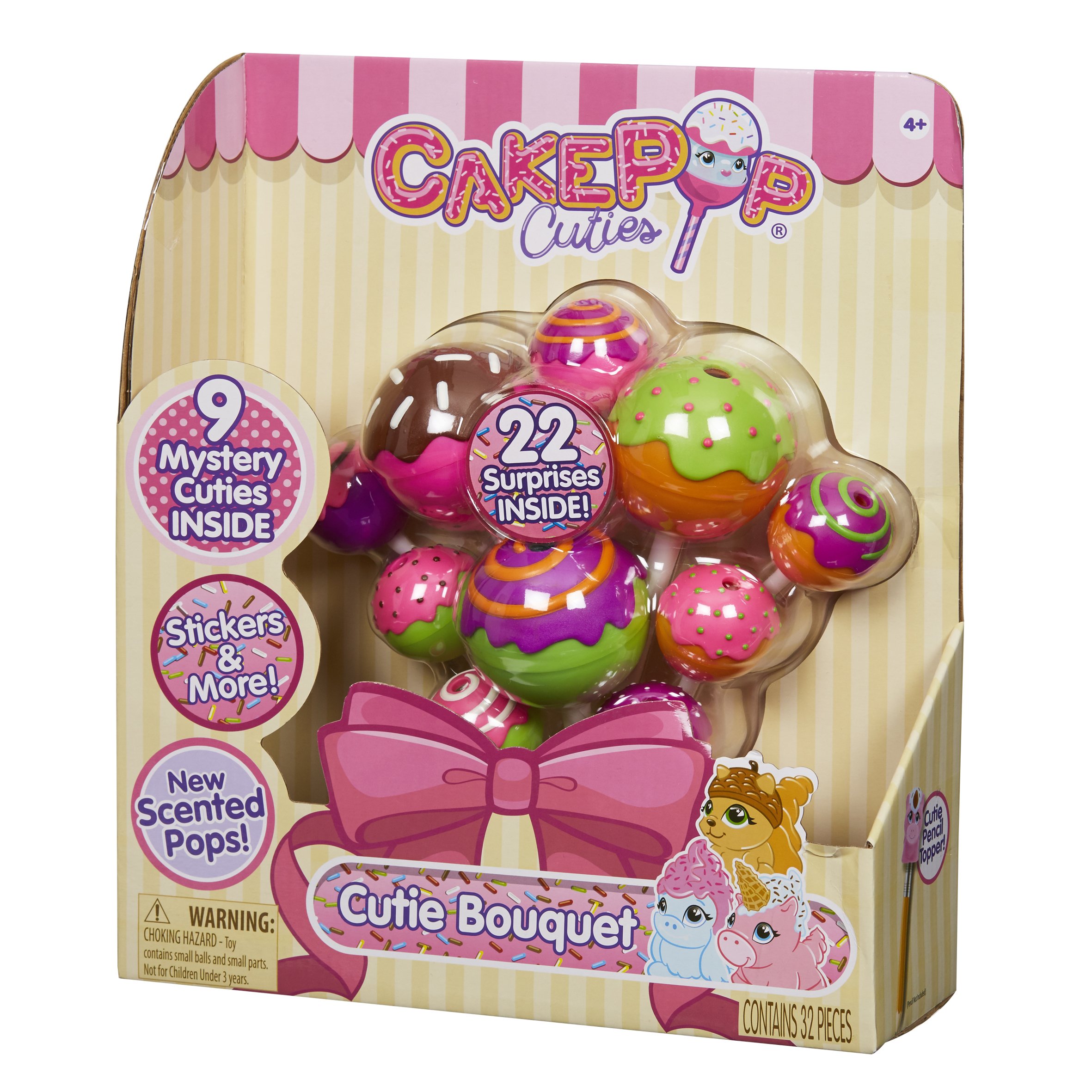 Fun CakePop Cuties Bouquet - 25 Surprise Squishies for Party Favors & Gifts