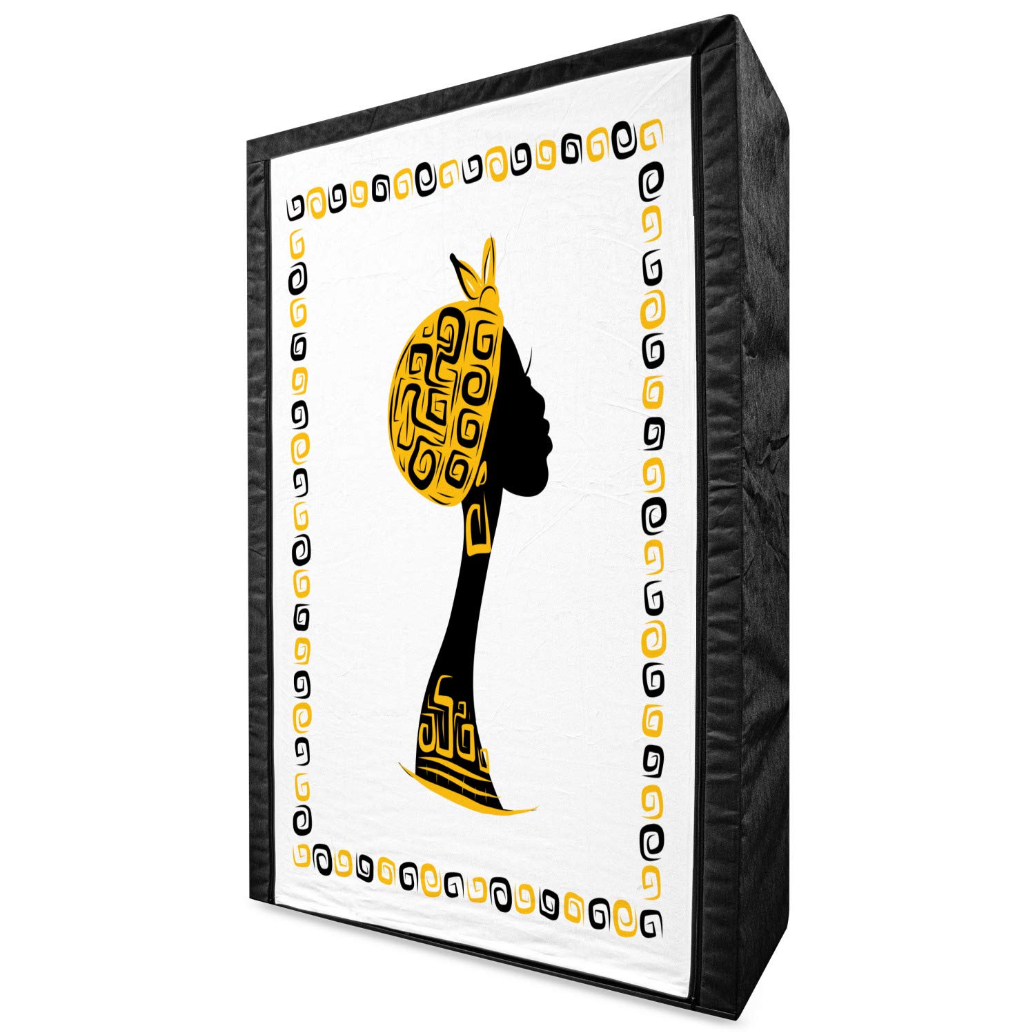 Ambesonne African Print Portable Fabric Wardrobe - 42.5