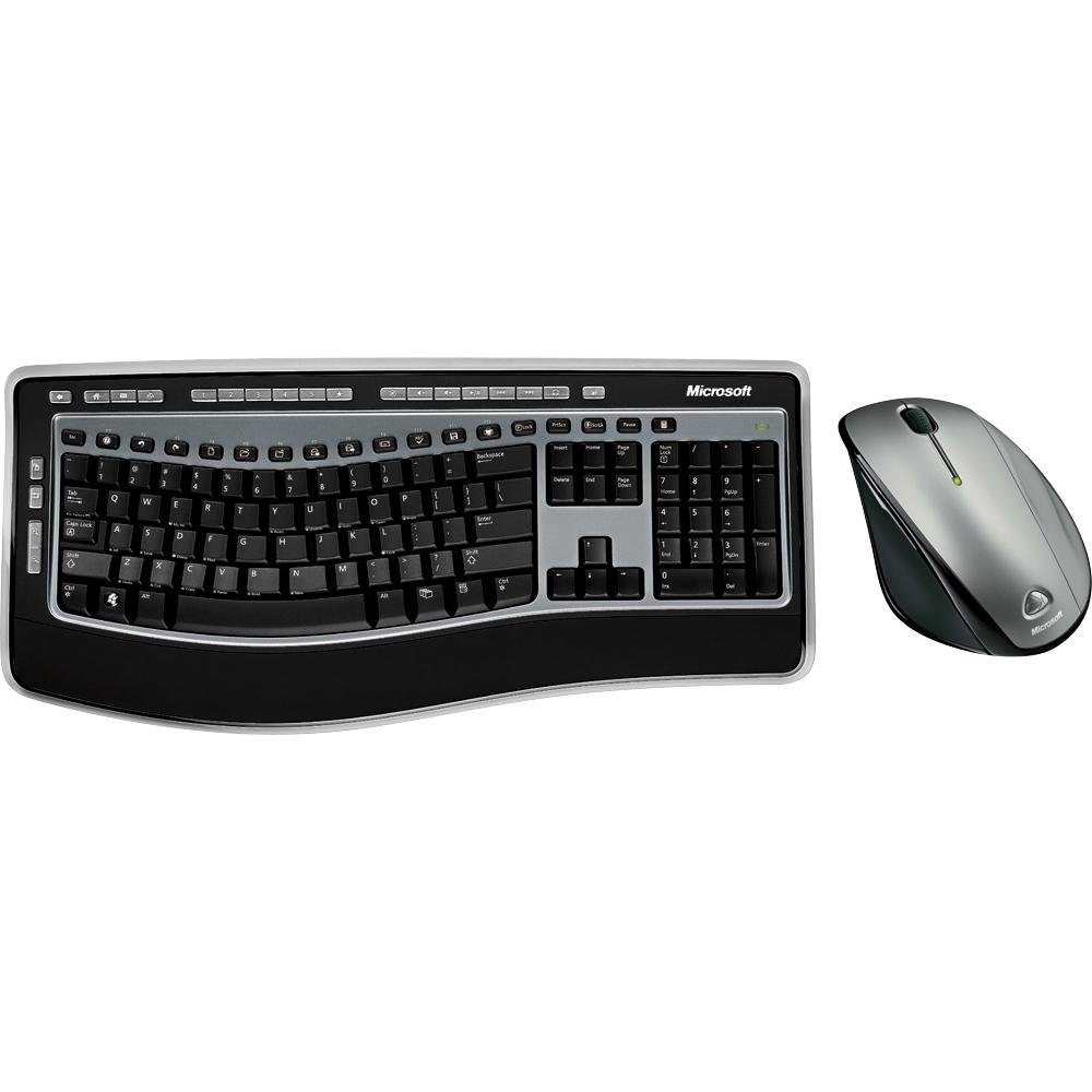 Microsoft Wireless Laser Desktop 6000 v3 - Ergonomic Keyboard & Mouse Combo (Black) | Wireless Bluetooth Office Keyboard Set for PC, Laptop, Home & Work Productivity