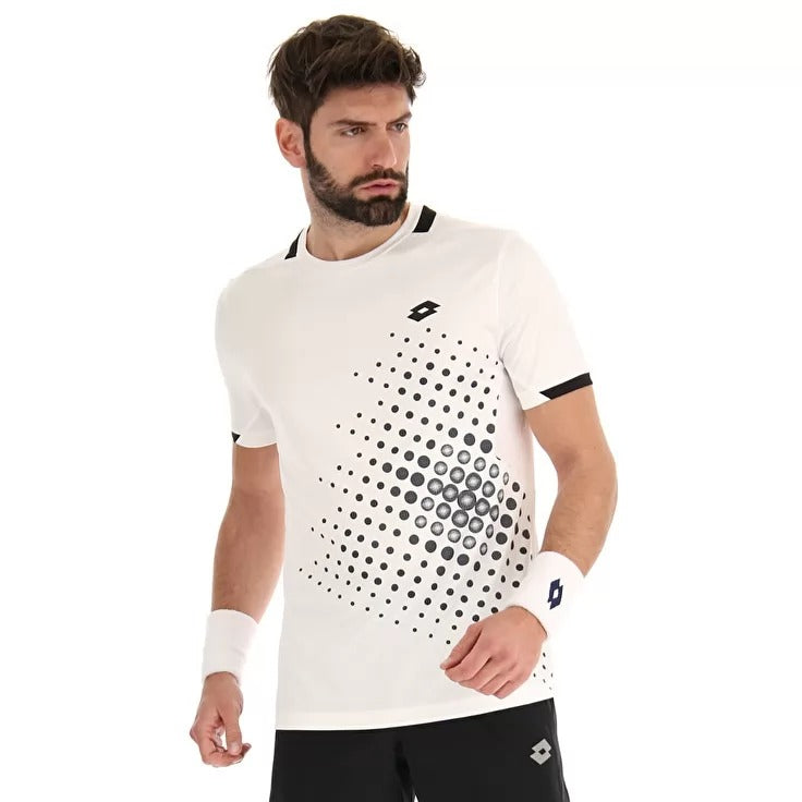 Lotto 2022 Men's Top IV Tee - Premium Cotton Short Sleeve T-Shirt for Casual Wear & Sports | Perfect for Gym, Running & Everyday Outfits