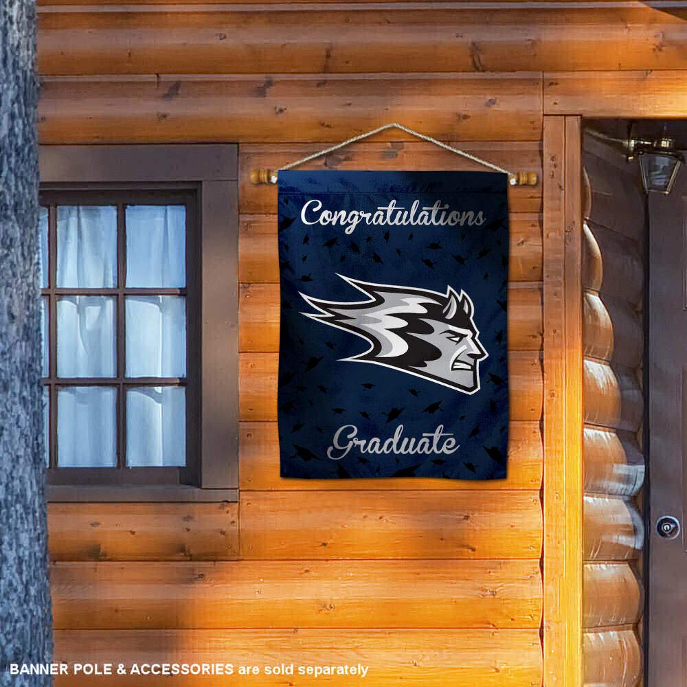 Wisconsin Stout Blue Devils College Graduation Banner Flag - Perfect for Graduation Parties, Dorm Decor & Alumni Pride Gifts