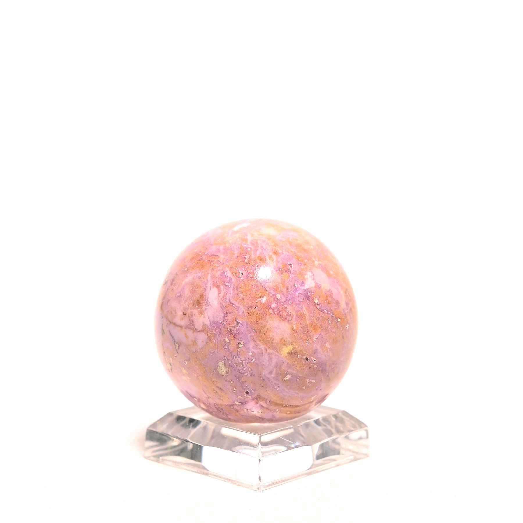 Natural Phosphosiderite Sphere - Healing Crystal for Meditation, Energy Work & Spiritual Growth | Perfect for Home Decor, Yoga & Reiki