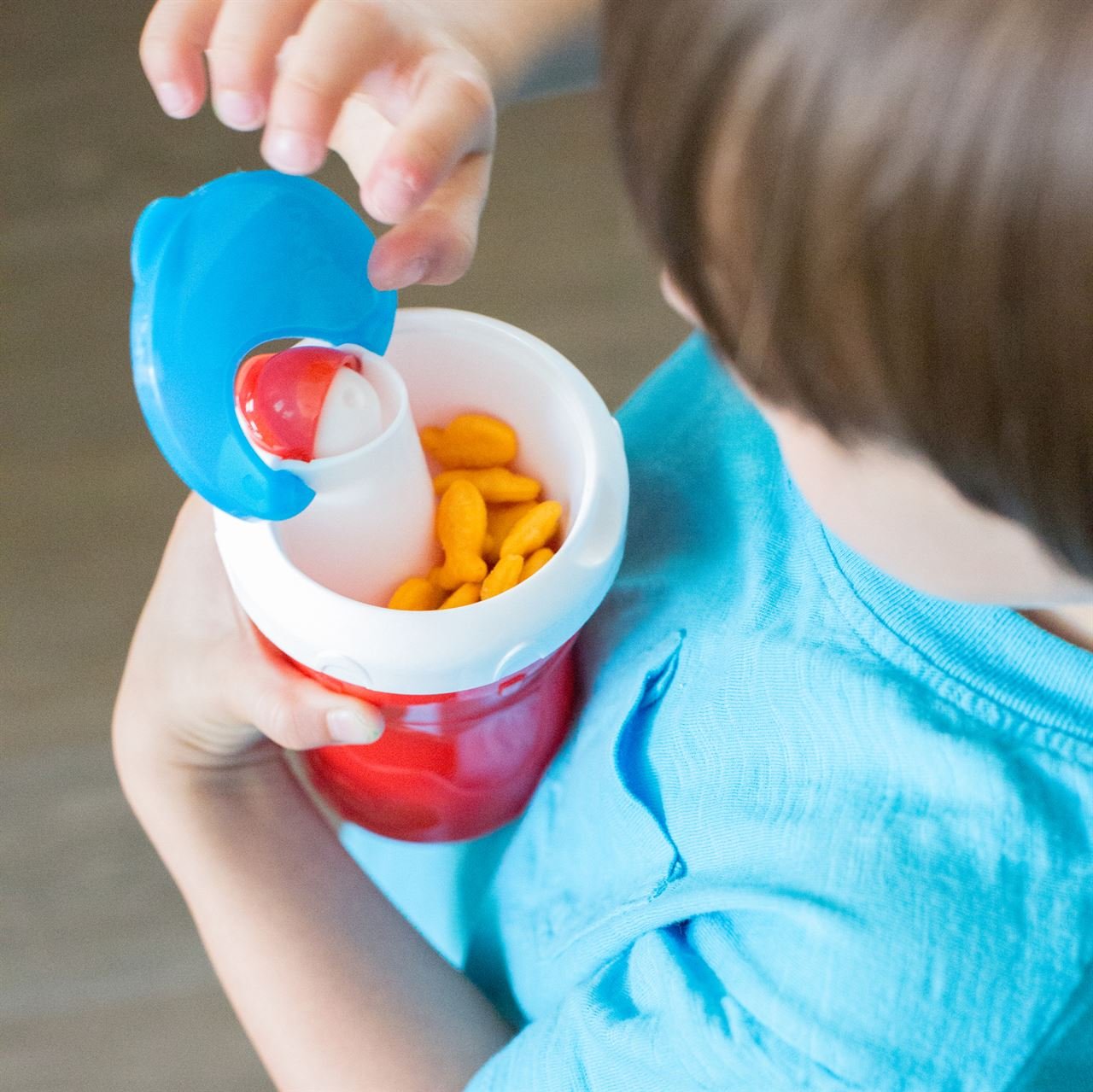 BooginHead SippiSnack Cup with Snack Holder - Leak-Proof Spill-Resistant Toddler Sippy Cup & Snack Container, BPA-Free, Pink & Green - Perfect for On-the-Go Feeding, Travel, Daycare & Playtime