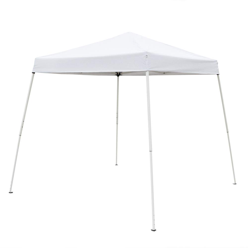 8x8ft Pop Up Gazebo Tent - Waterproof Portable Canopy with Carry Bag, 3 Height Adjustments (2.4x2.4m) for Outdoor Parties, Beach Camping, Weddings & Backyard Events - White | Perfect for Picnics, Tailgating, Farmers Markets, Summer BBQs, Patio Shade, Garden Shelter, Outdoor Dining, and Emergency Shelter During Storms