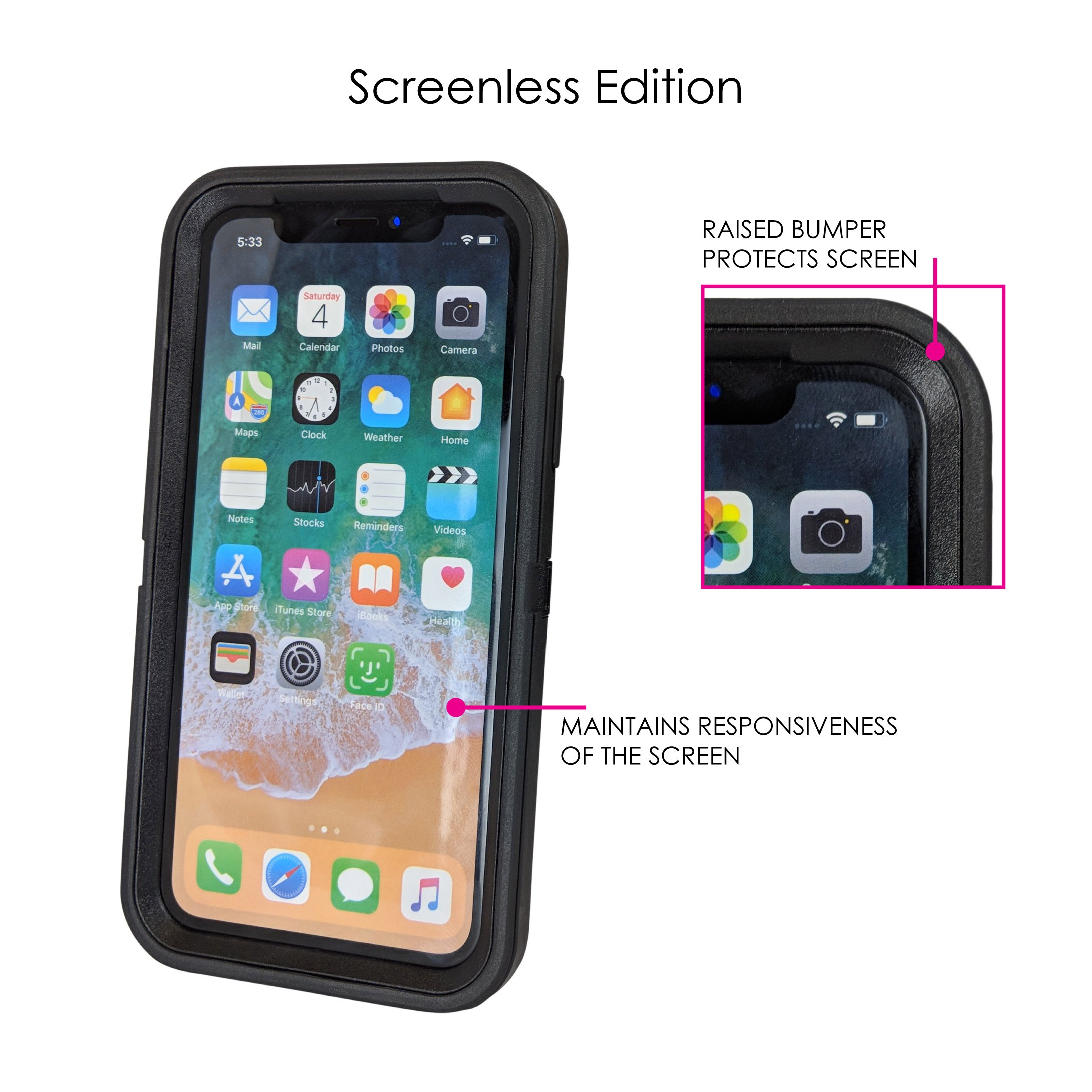 DistinctInk iPhone XR Case (6.1 Inch) - Durable Protective Cover with Blue Circuit Board Design | OtterBox Defender Alternative | Perfect for Work, Travel & Everyday Use