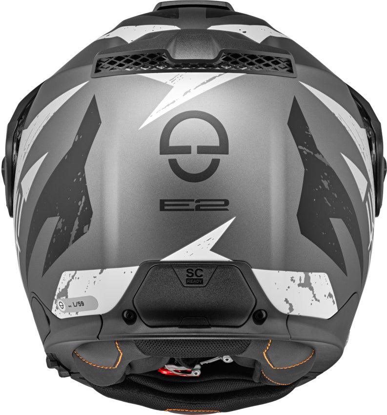 Schuberth E2 Explorer Anthracite Motorcycle Helmet - Lightweight & DOT Certified for Adventure Riding & Long-Distance Touring