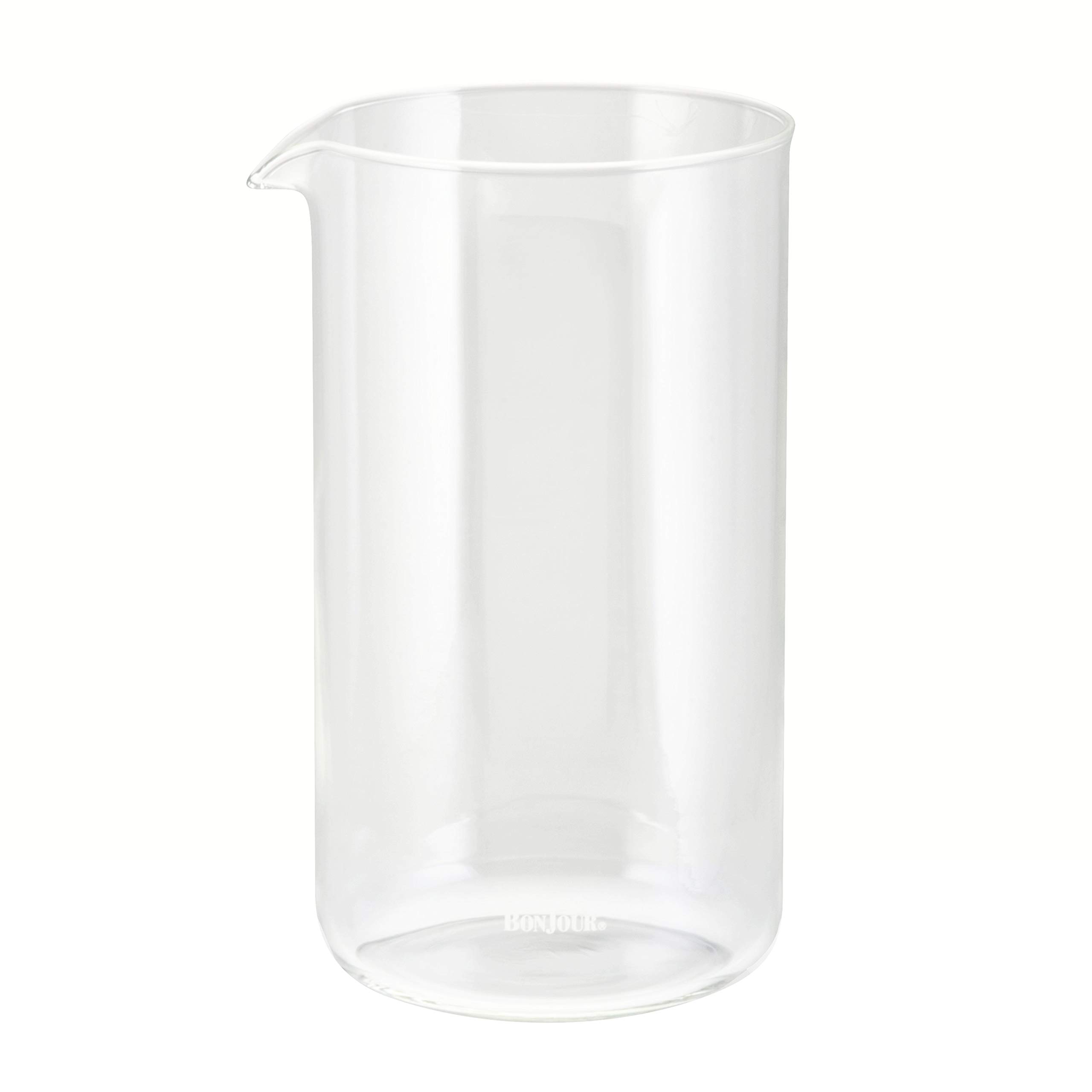 BonJour 8-Cup French Press Replacement Glass Carafe - Universal Fit for Most Coffee Makers - Perfect for Home, Office & Camping Coffee Brewing