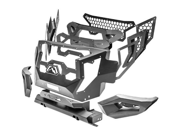 Fab Fours GR2900 Heavy Duty Grumper Front Bumper for 2010-2018 Dodge Ram 2500/3500 | Off-Road Protection & Stylish Upgrade for Trucks