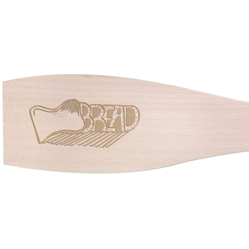 Azeeda Large Wooden Cooking Spatula for Baking Bread - Premium Kitchen Utensil for Mixing, Flipping, and Serving - Ideal for Home Bakers and Professional Chefs