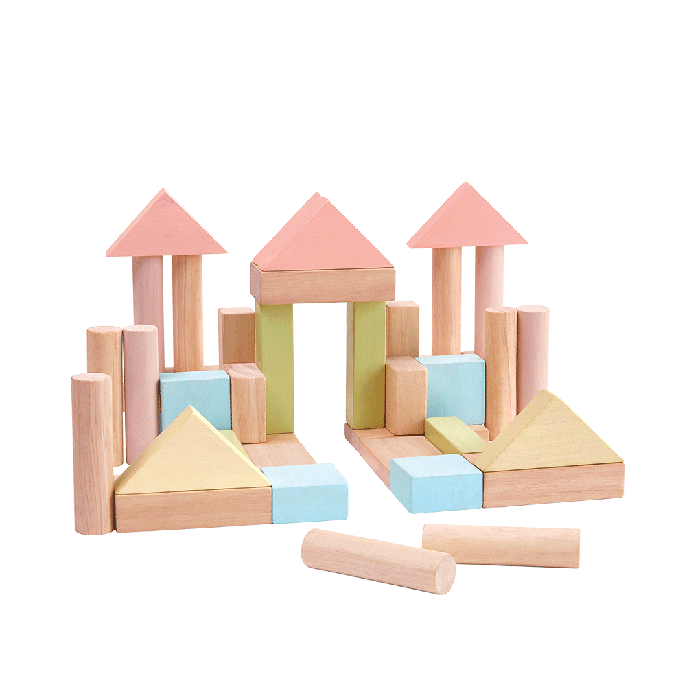 40-Piece Wooden Building Blocks for Kids - STEM Learning Toys, Creative Construction Set for Toddlers & Preschoolers - Perfect for Classroom, Birthday Gifts & Indoor Playtime