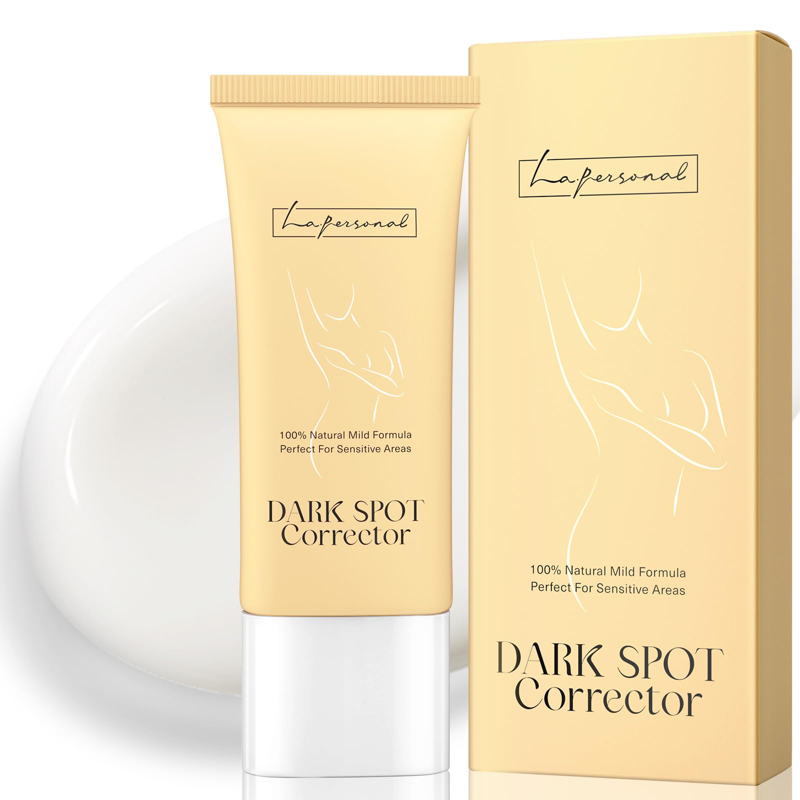 Dark Spot Corrector Cream for Body & Face - Underarm, Knees, Elbows, Bikini Line & Inner Thigh Brightening Treatment - Moisturizing Skin Care for Women & Men (2.14oz) - Perfect for Daily Use & Post-Shaving Care