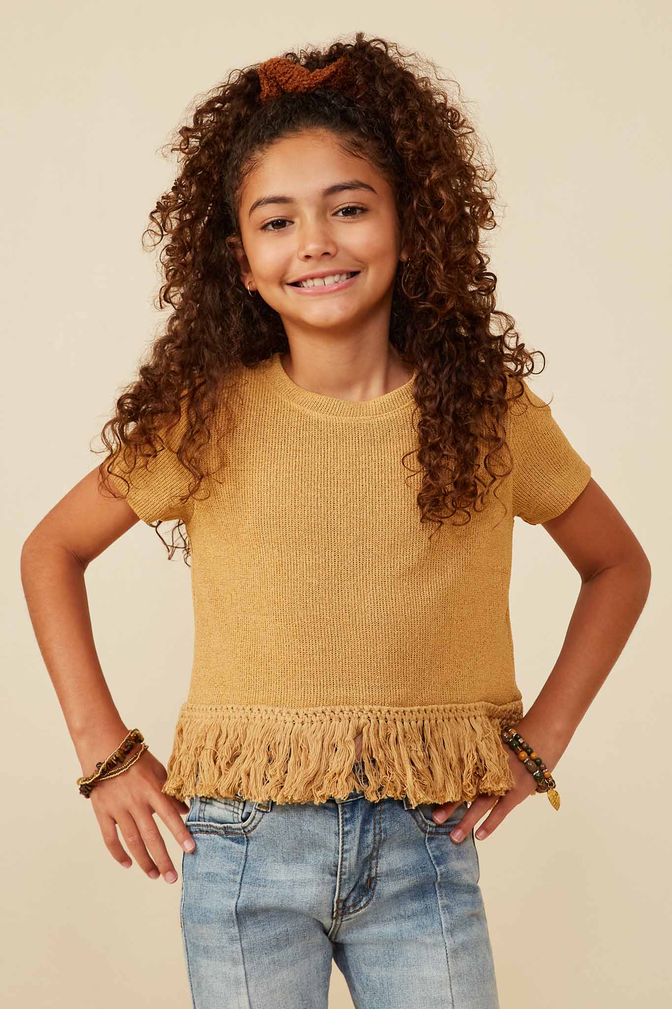 Fringed Tassel Hem Textured Knit Top for Women - Boho Chic Blouse with Unique Knit Details - Perfect for Casual Outings, Music Festivals & Layered Fall Outfits