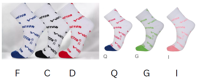 Victor Unisex Sport Crew Socks SK 162D - Breathable Athletic Socks for Men & Women - Perfect for Running, Gym & Outdoor Activities [Red]