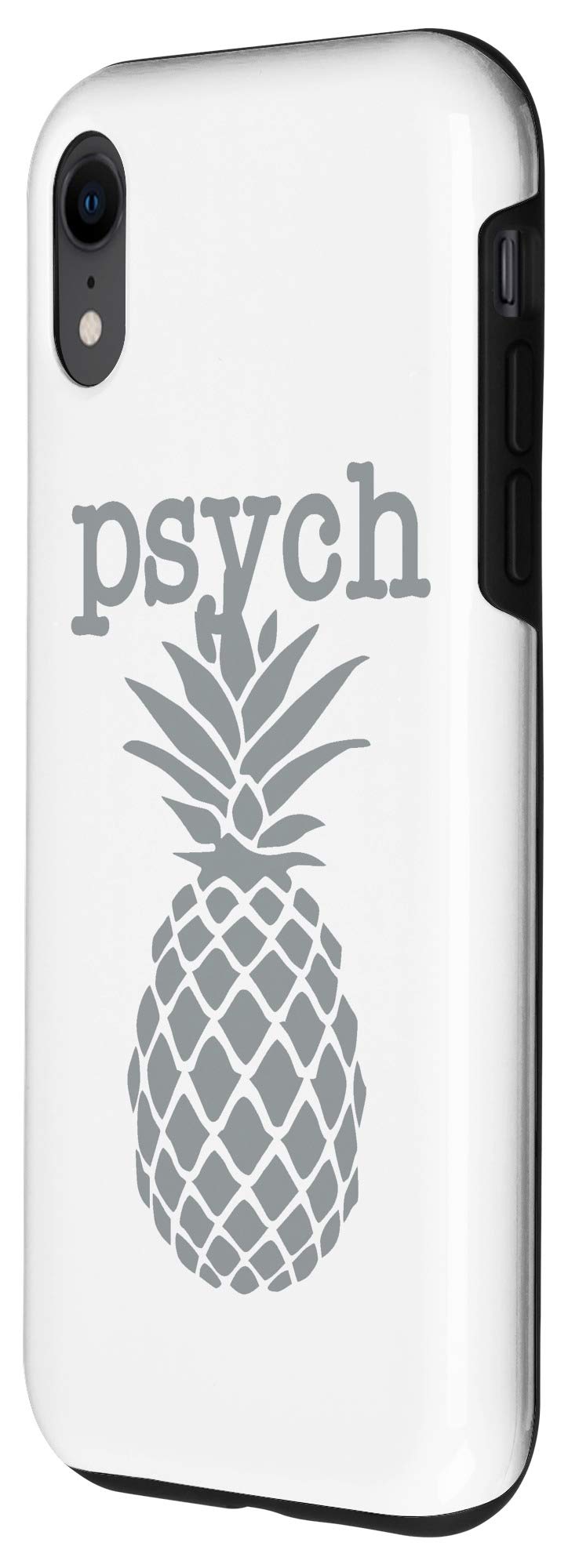 iPhone XR Case - Vintage Pineapple Fruit Design, Funny & Stylish Gray Protective Cover - Perfect for Everyday Use, Travel & Gifts