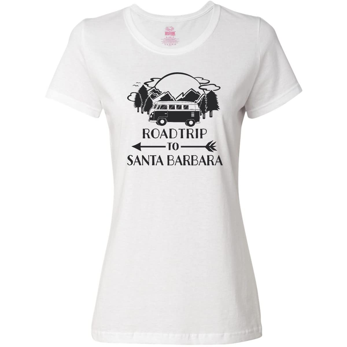 Road Trip to Santa Barbara T-Shirt for Women - Travel & Vacation Wear