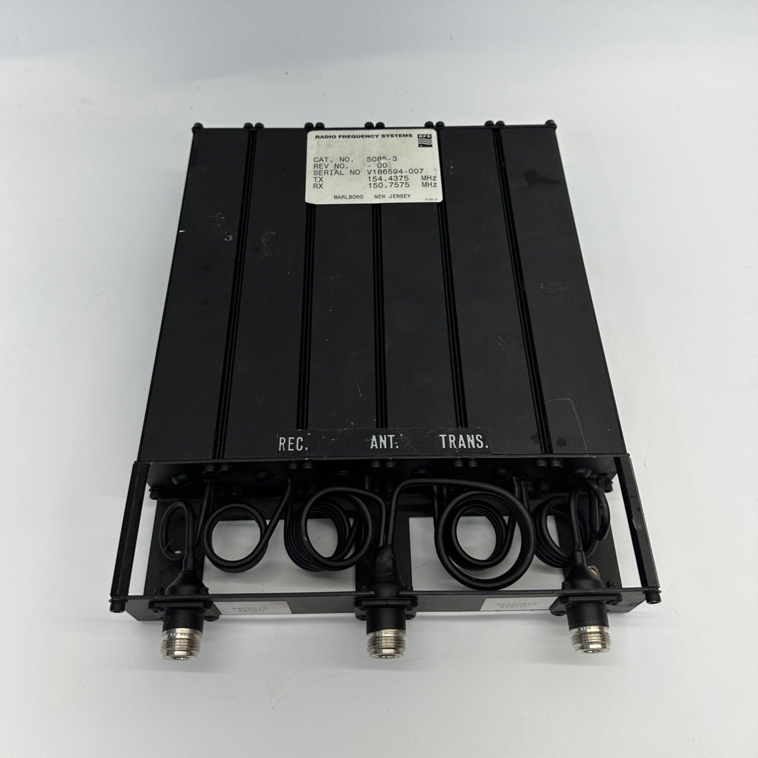 RFS 5085 3 VHF Duplexer - High Performance Radio Frequency Filter for Two-Way Radios | Ideal for Public Safety, Marine & Commercial Communication Systems