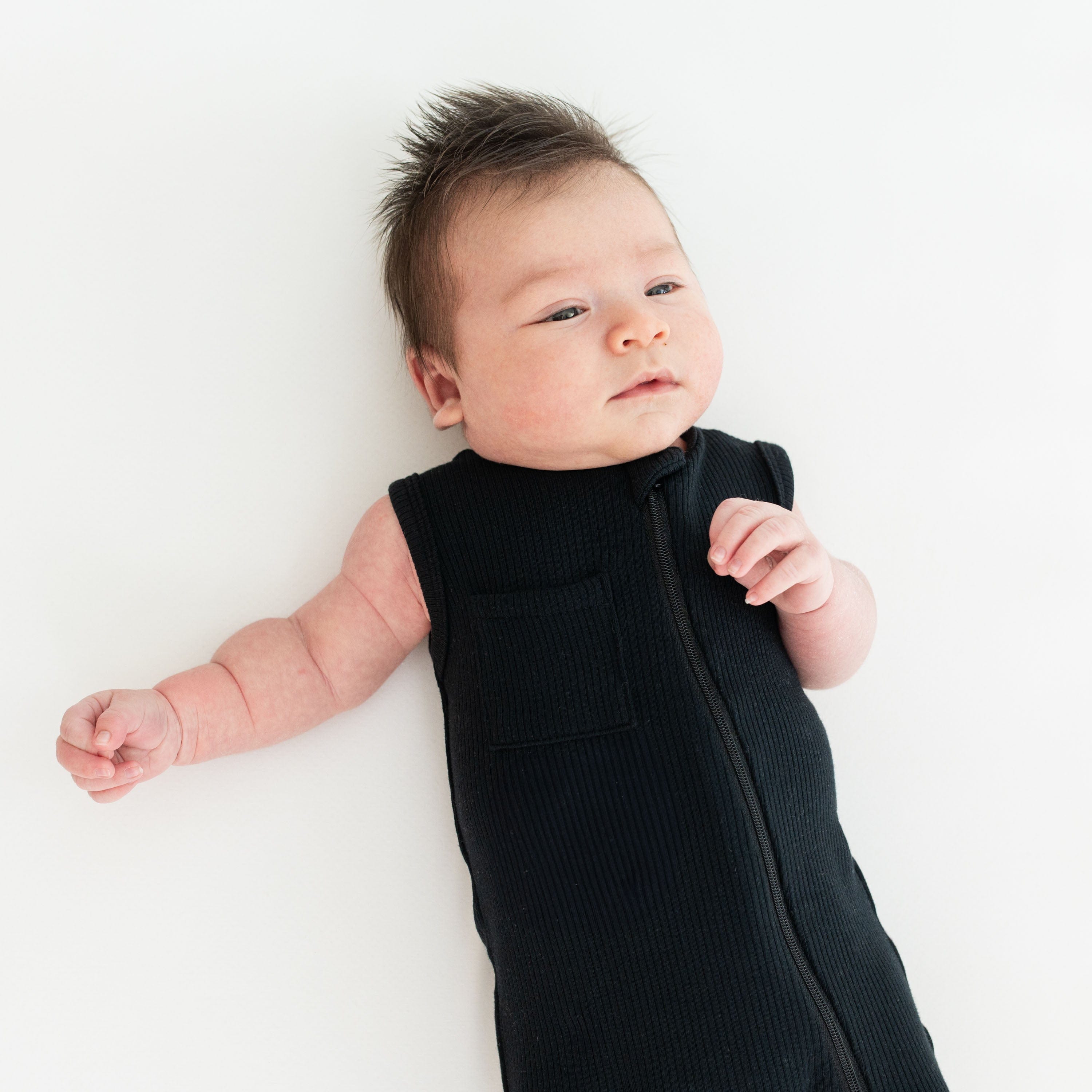 Midnight Blue Ribbed Zippered Sleeveless Romper for Women - Summer Casual Outfit, Beach Cover Up, Lounge Wear