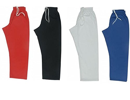 Martial Arts Karate Taekwondo Training Pants - Breathable Red Uniform for Men & Women - Perfect for Karate, Taekwondo, Kung Fu Practice and Competition