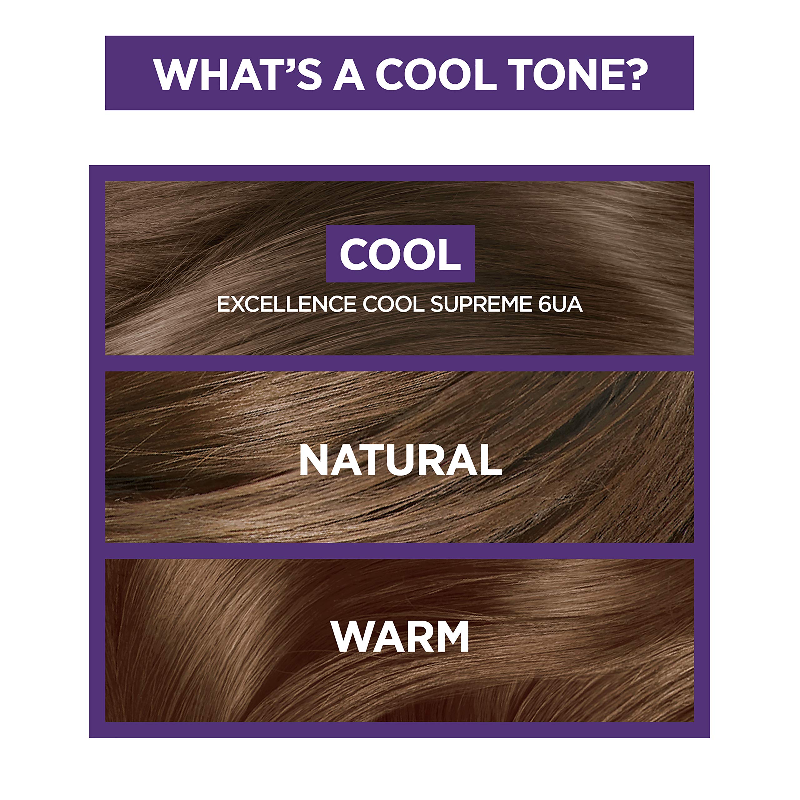 L'Oreal Paris Excellence Cool Supreme Permanent Hair Color - Ash Blonde, 100% Gray Coverage Hair Dye with Anti-Brass Shampoo & Conditioner Kit for Vibrant, Long-Lasting Color at Home | Perfect for Covering Grays & Refreshing Blonde Tones