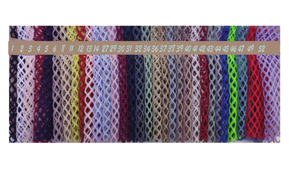AJT 1 Yard Sexy Fishnet Fabric with Shiny AB Crystal Rhinestones - Soft Elastic Hollow Mesh Material for Women's Clothing, Costumes & DIY Crafts (Red, SS10/15091CM) - Perfect for Lingerie, Dancewear, Halloween Costumes & Fashion Accessories
