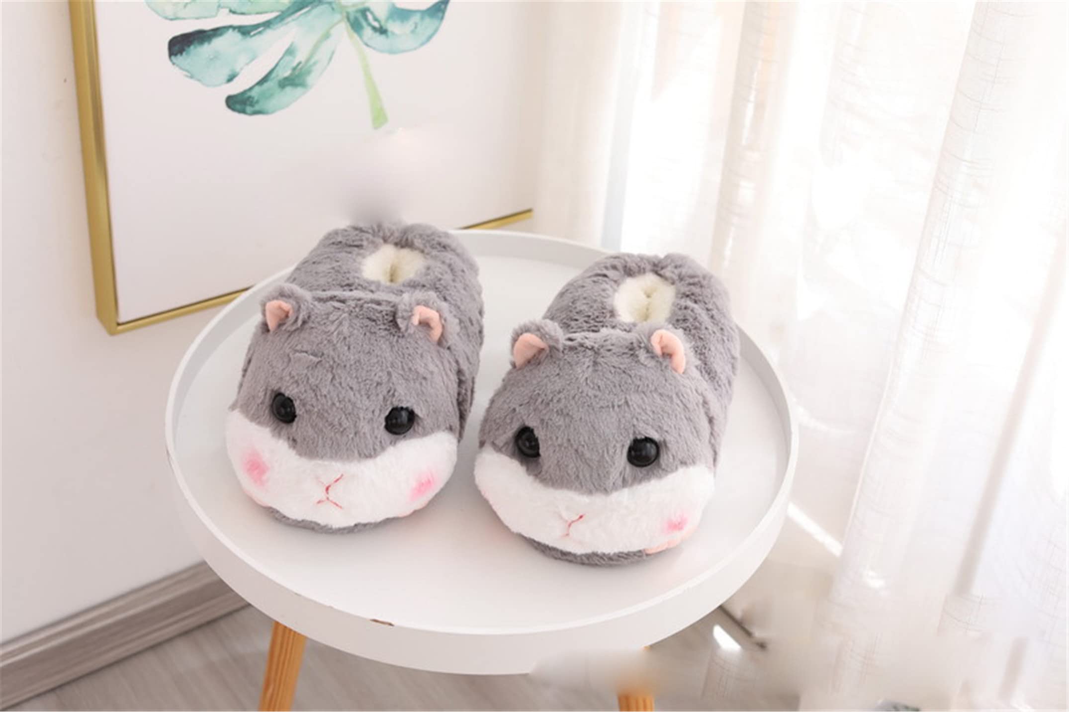 Adorable Pig Cartoon Fuzzy House Slippers for Women - Cozy Winter Indoor/Outdoor Slides with Non-Slip Sole - Perfect for Home, Lounge & Gift Giving