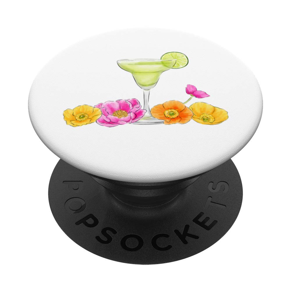 Colorful Cactus Flowers PopSockets PopGrip - Swappable Phone Grip with Pink, Yellow & Orange Lime Design for iPhone, Samsung & Tablets | Perfect for Summer Parties, Beach Days & Boho Decor