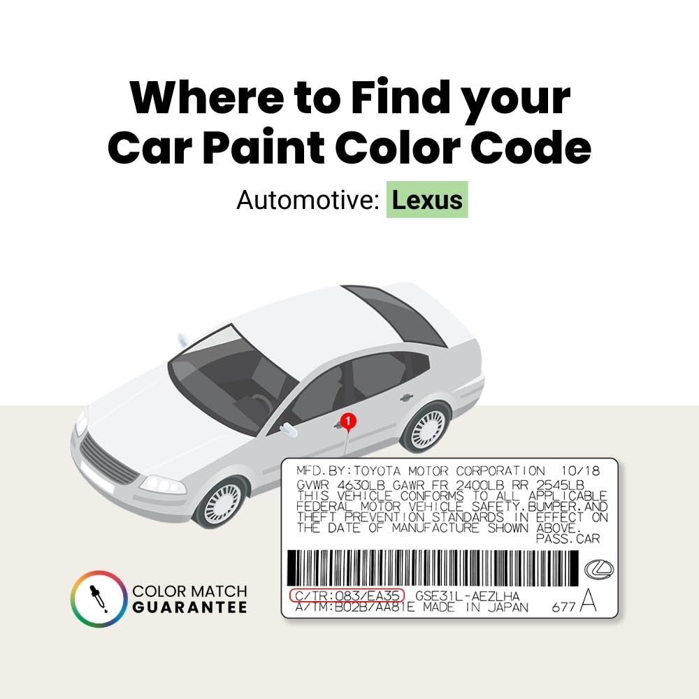 TouchUpDirect Lexus Ultra White Tricoat Touch Up Paint Aerosol (083/2MH) - Exact Color Match for Scratches & Chips | Platinum Package | Perfect for Car Body Repair & DIY Projects