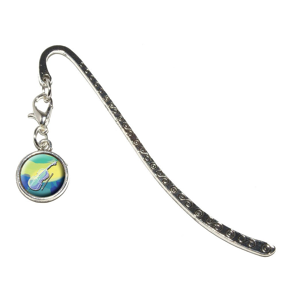 Premium Cello Player Metal Bookmark - Elegant String Instrument Design for Music Lovers, Orchestra Band Members & Bookworms - Perfect Gift for Musicians, Students & Readers