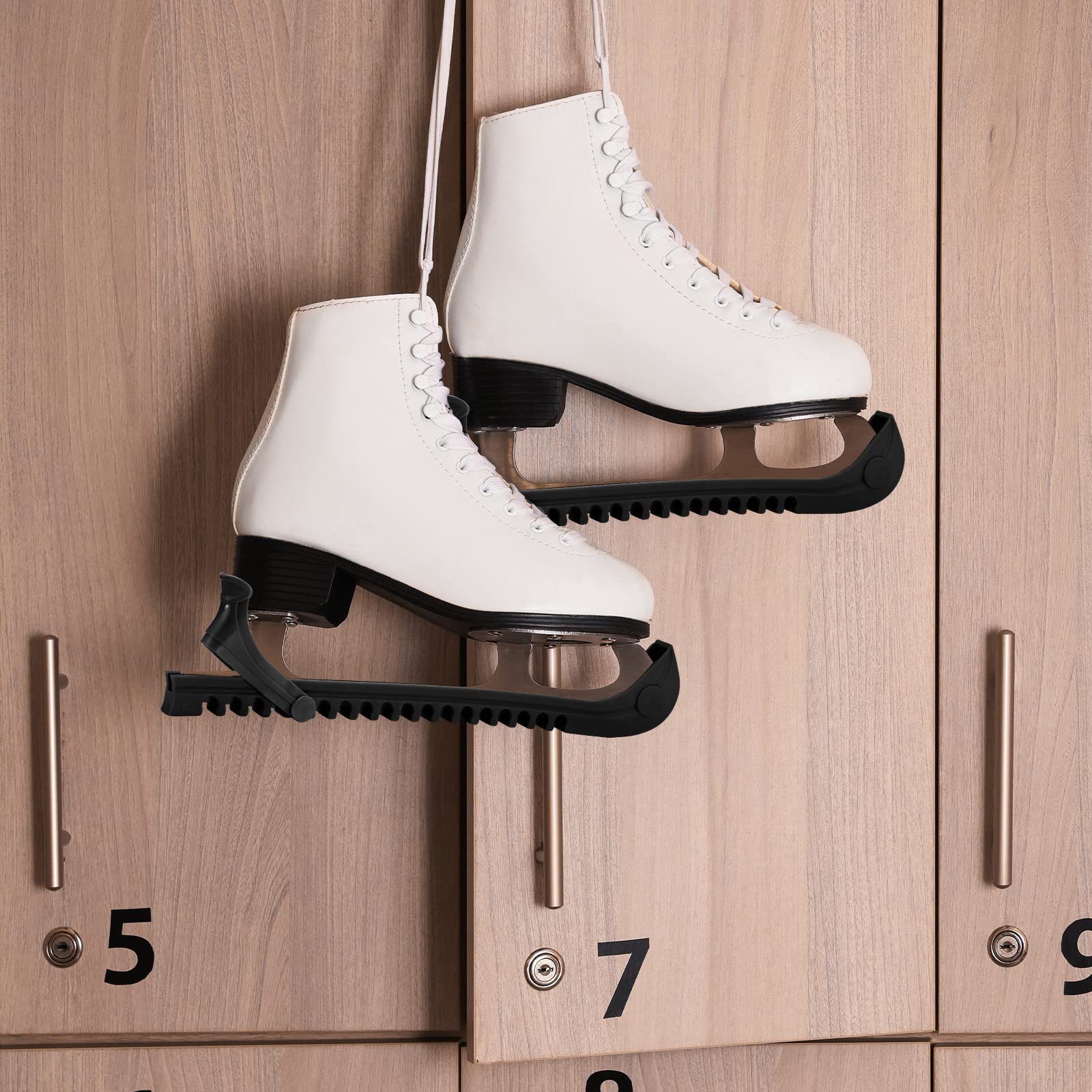 Yilloog 6-Pack Adjustable Hockey Skate Blade Covers - Ice Skate Protectors for Kids & Adults - Perfect for Indoor/Outdoor Use & Skate Protection
