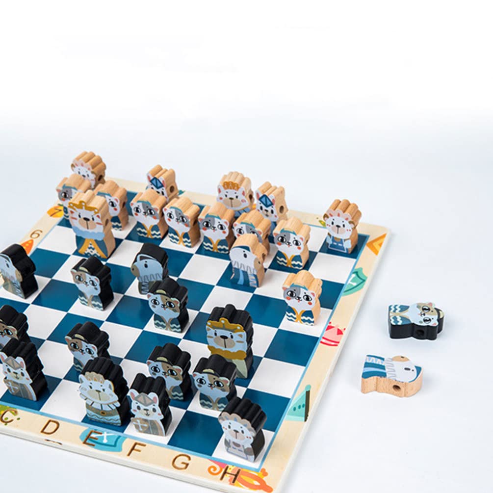 Wooden Chess Set - Classic Board Game for Kids & Adults | Educational & Fun Strategy Game for Home, Office, or Travel | Perfect for Family Game Nights & Brain Training