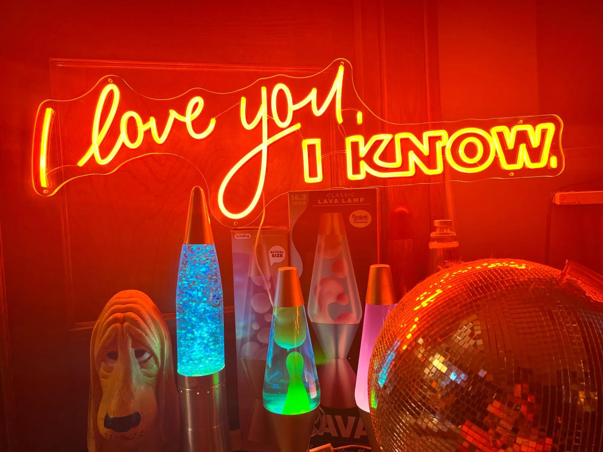 Custom 'I Love You I Know' LED Neon Sign - 5V USB Powered Acrylic Light for Wedding, Birthday & Home Decor | Romantic Gift, Party Backdrop, Bedroom Wall Art, Bar Signage