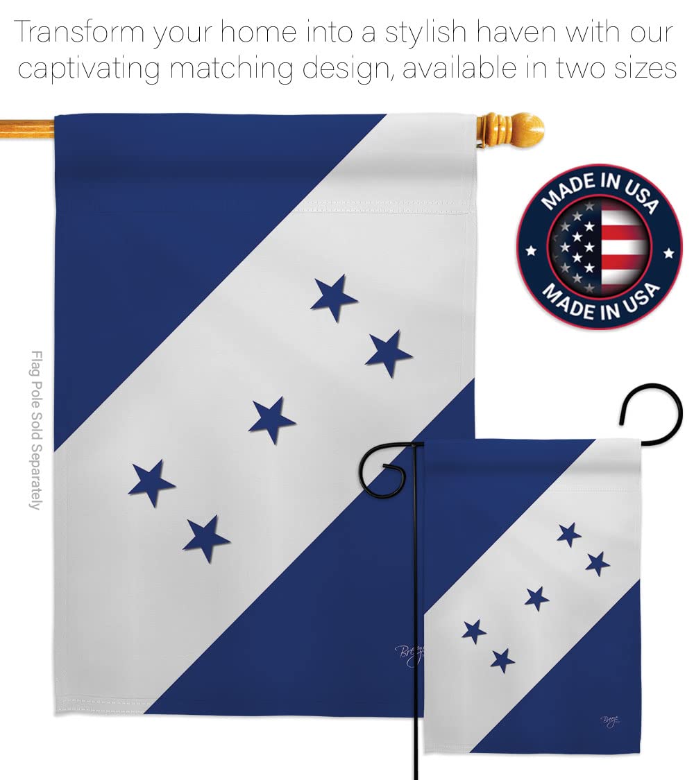 Honduras Garden Flag Set - Double-Sided Yard Decor for Home & Gifts